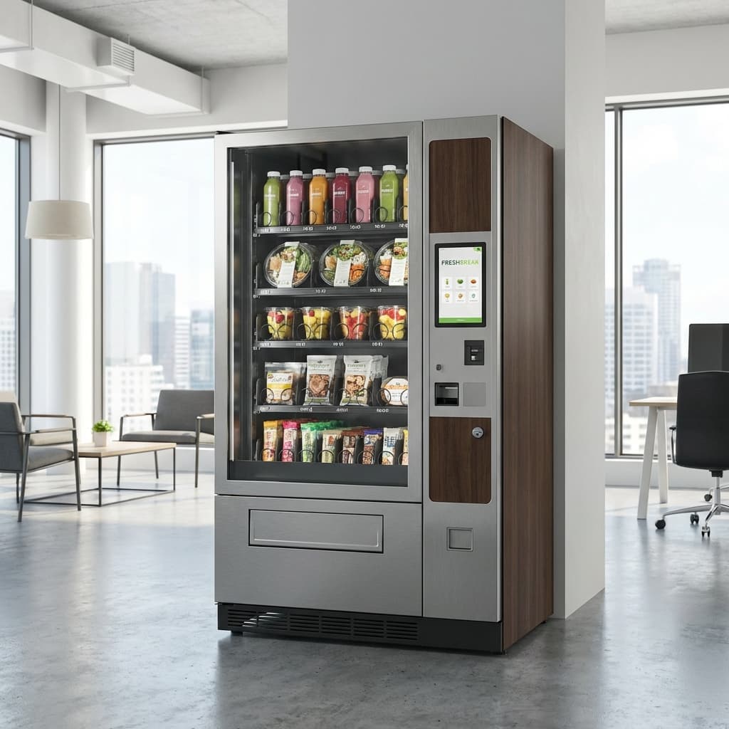 Modern Vending Machine in Office
